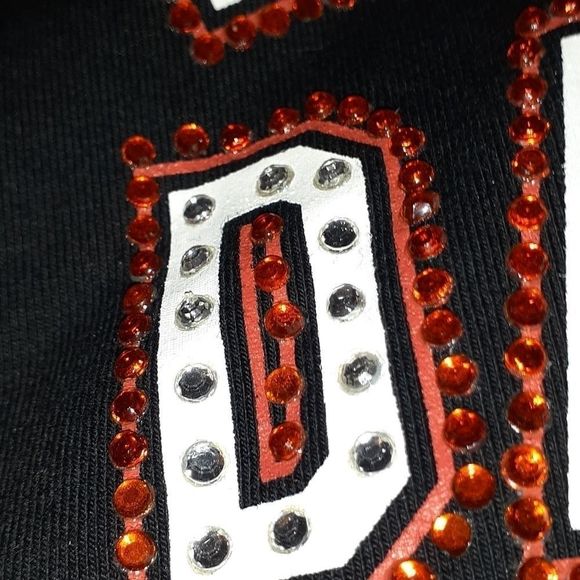 NEW Harley-Davidson Sequin Bling Logo T-Shirt L - Picture 3 of 5
